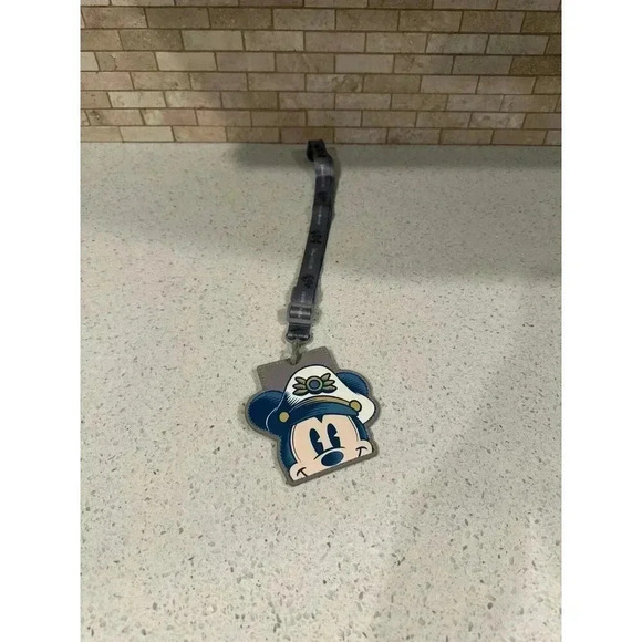 Disney Cruise Line DCL 25th Anniversary Platinum Lanyard Castaway Mickey #31 - Picture 1 of 2